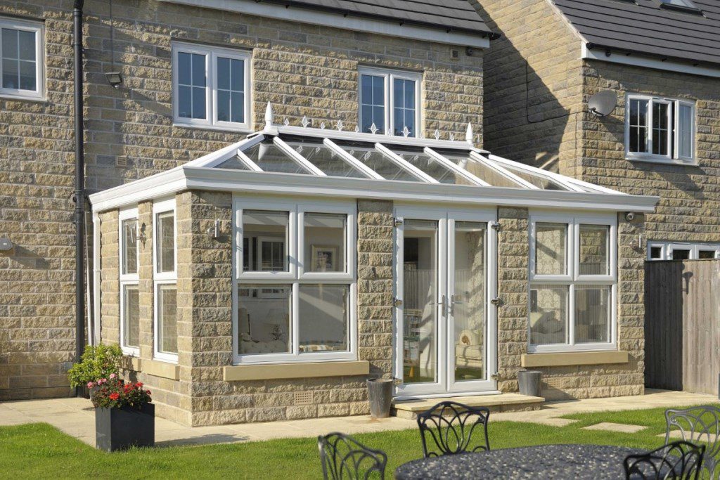 Cost of conservatories orangery style white pvcu